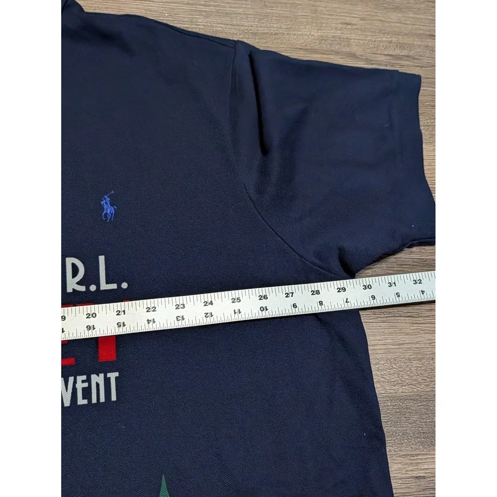 Polo Ralph Lauren Mens 4XB Navy Blue Ski Tourney Winter Event Graphic Polo Shirt